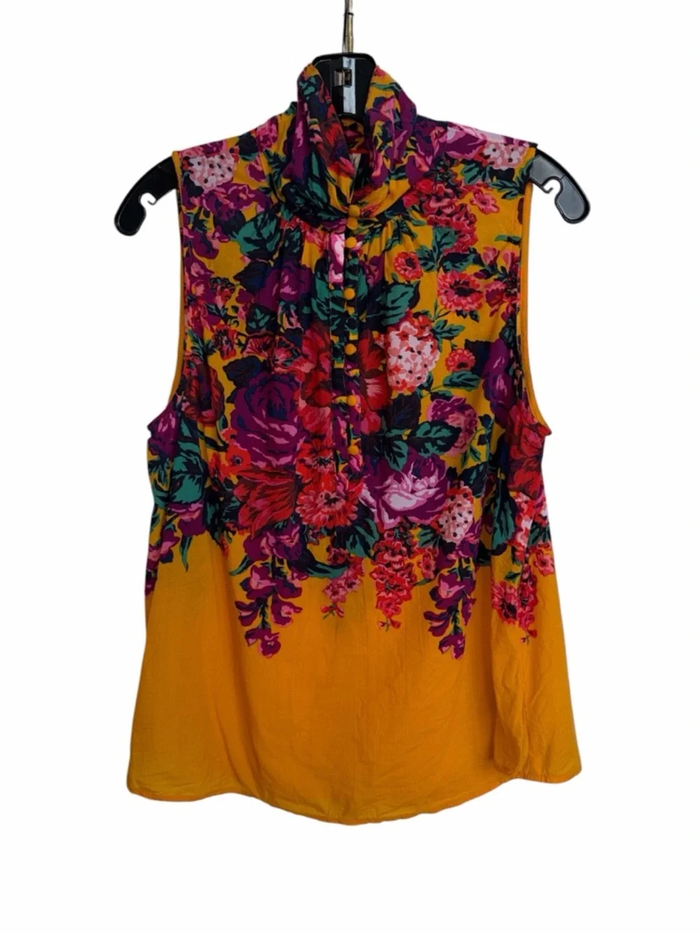 Anthropologie Meadow Rue Cecilia Button Floral Blouse Size M - Picture 3 of 10